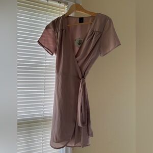 Small Blush Wrap Dress